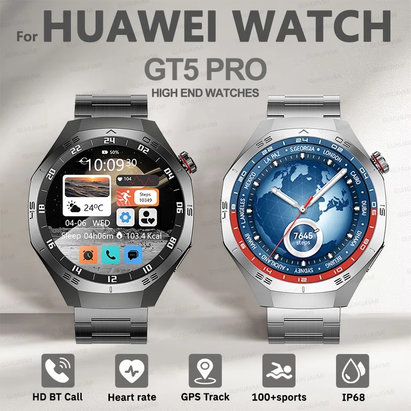 ȭ м NEW GT5 Pro Ʈġ   GPS ƮĿ ɹڼ  ȭ IP68  ߿ ƮϽ ð